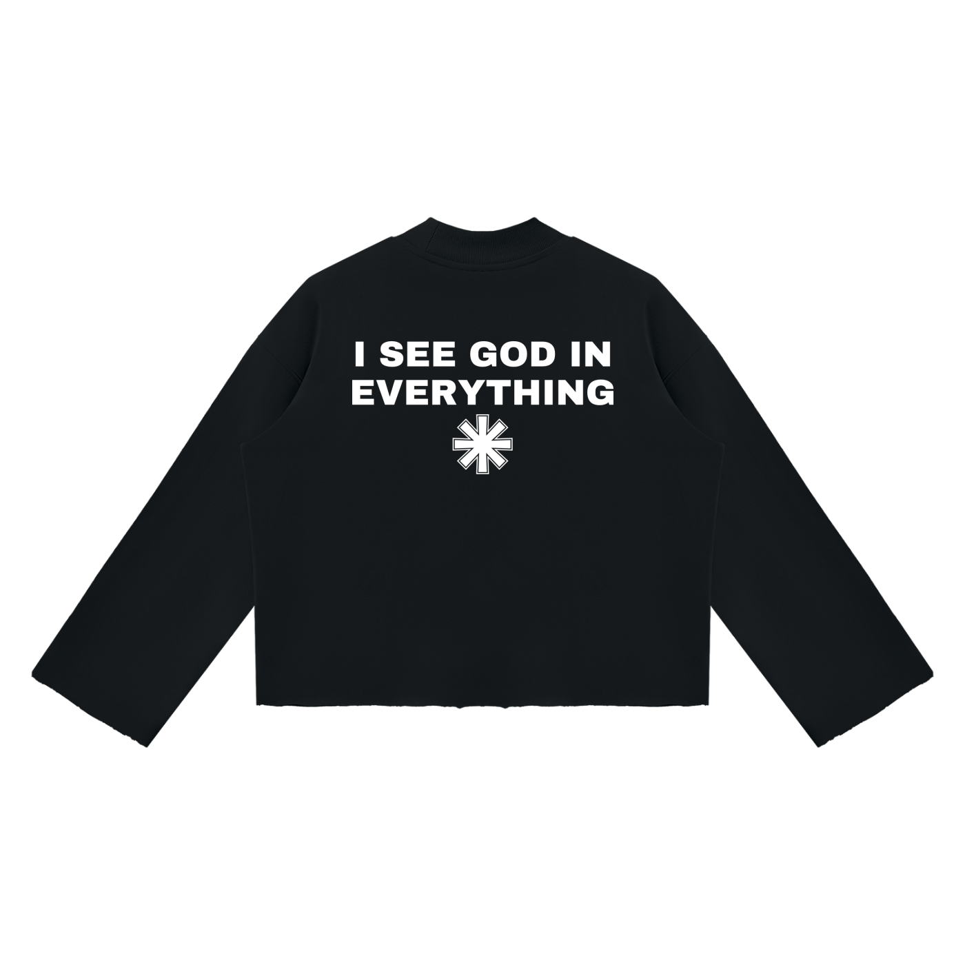 Ventura Legacy | Unisex Mock Neck Raw Edge Boxy Sweatshirt I See God