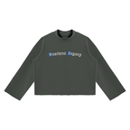 Ventura Legacy | Unisex Mock Neck Raw Edge Boxy Sweatshirt Esia