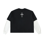 Ventura Legacy | Layered Contrast Sleeve Cotton T-Shirt Hated