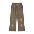 Snow Washed Tape Raw Edge Sweatpants