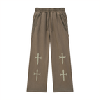 Snow Washed Tape Raw Edge Sweatpants