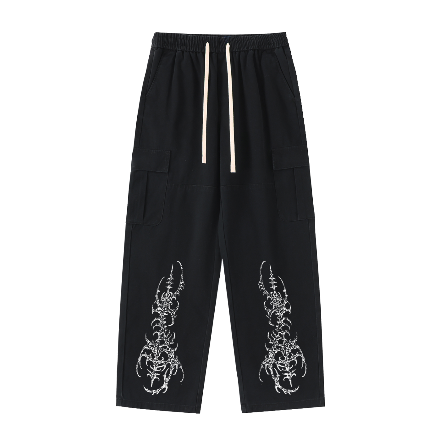 Ventura Legacy | Drawstring Waist Straight-Leg Cargo Pants Zombre