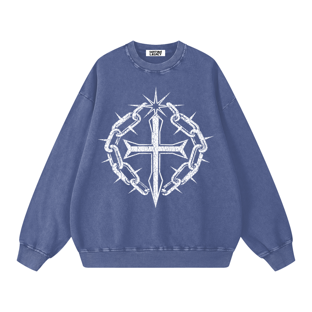 Snow Washed Oversized Sweatshirt