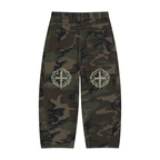 Men’s Camo Barrel Leg Cargo Pants
