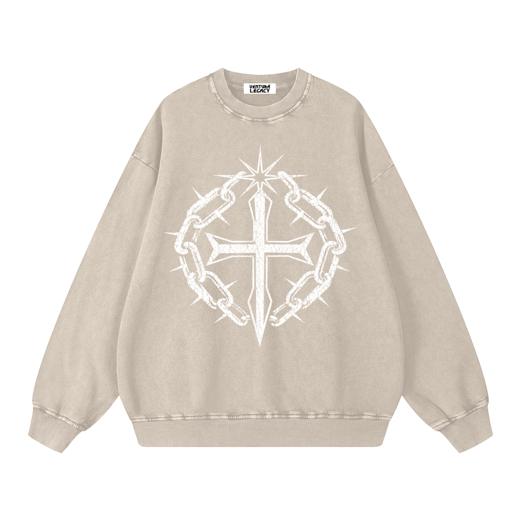 Snow Washed Oversized Sweatshirt