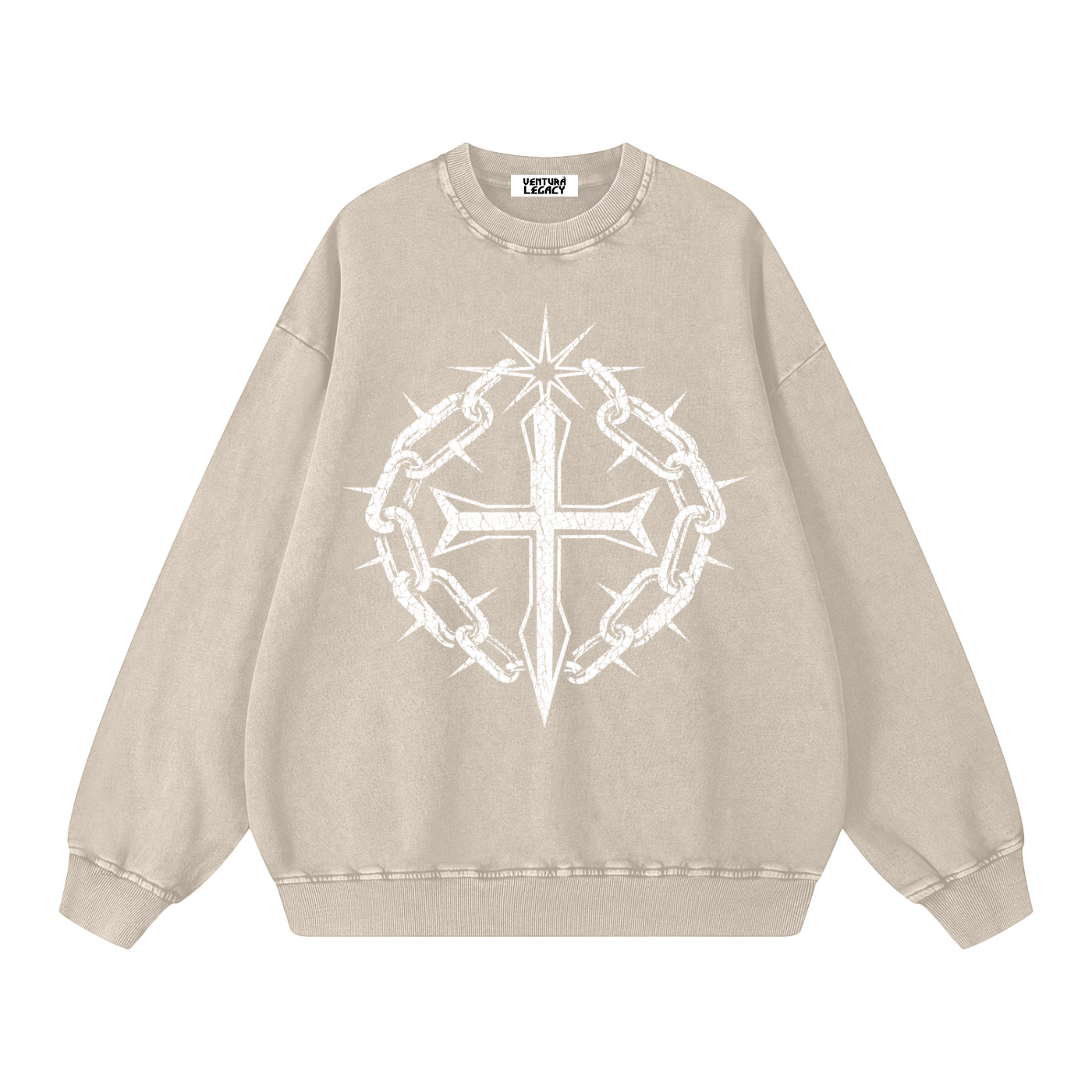 Snow Washed Oversized Sweatshirt