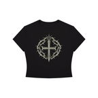 Women's Crewneck Crop T-Shirt