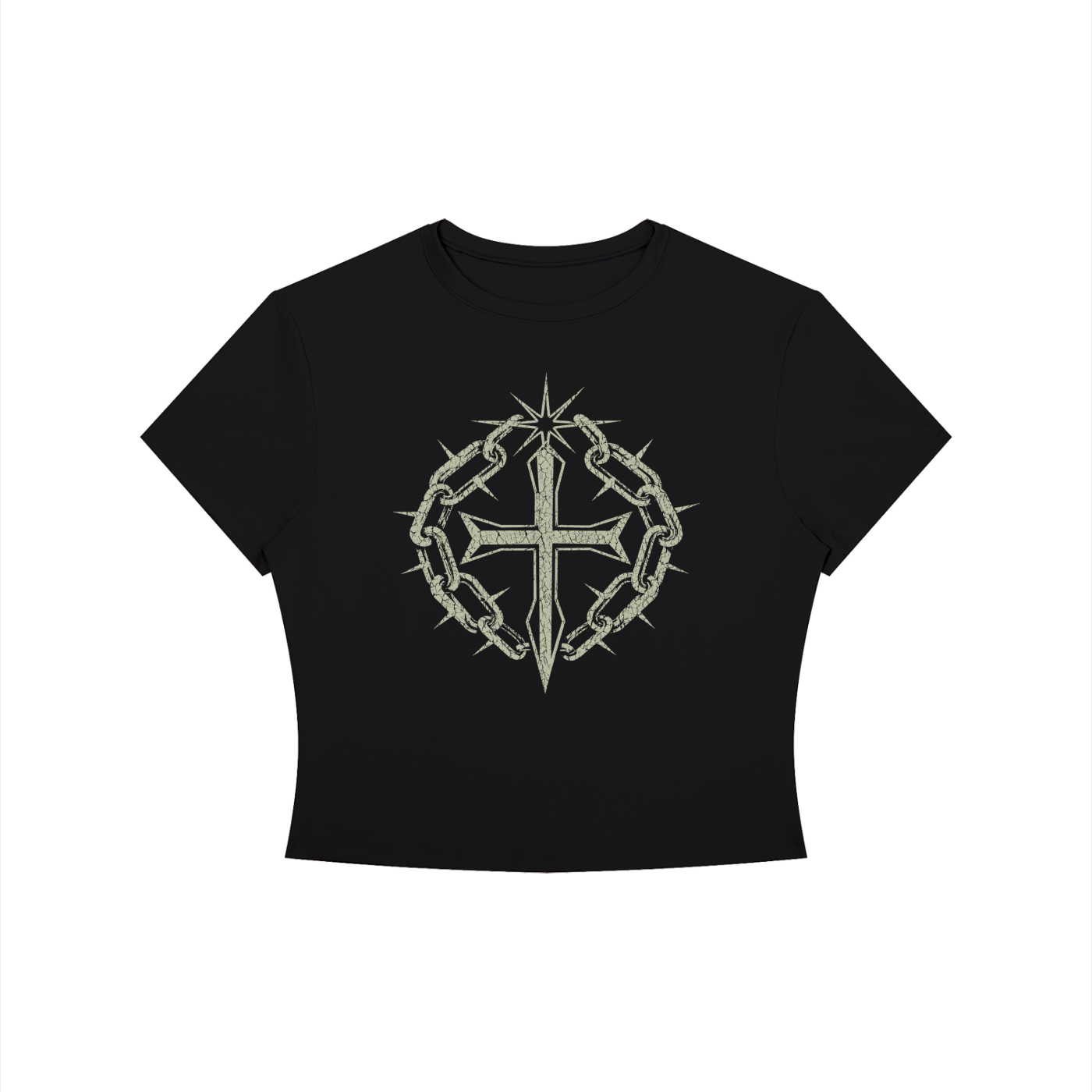 Women's Crewneck Crop T-Shirt