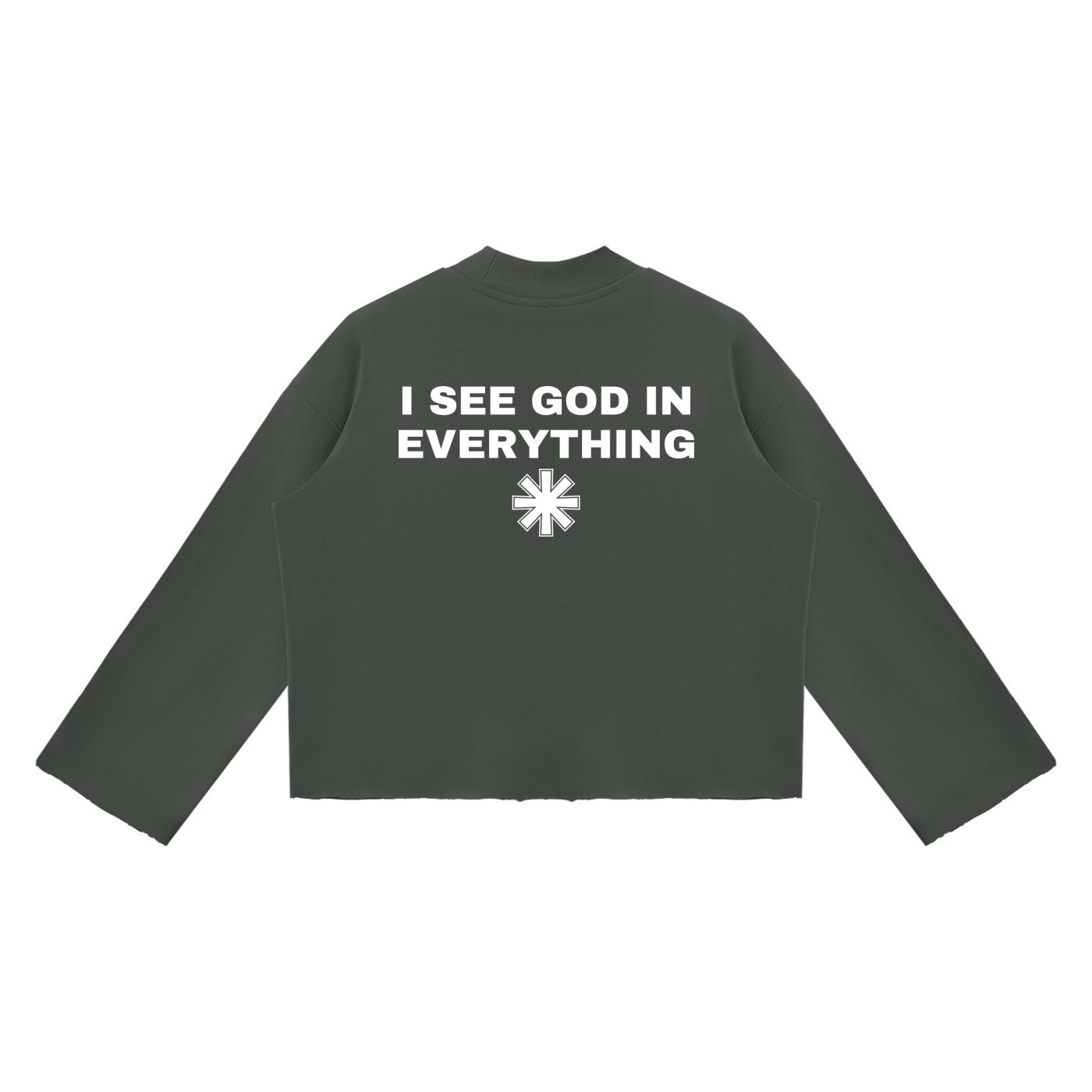 Ventura Legacy | Unisex Mock Neck Raw Edge Boxy Sweatshirt I See God