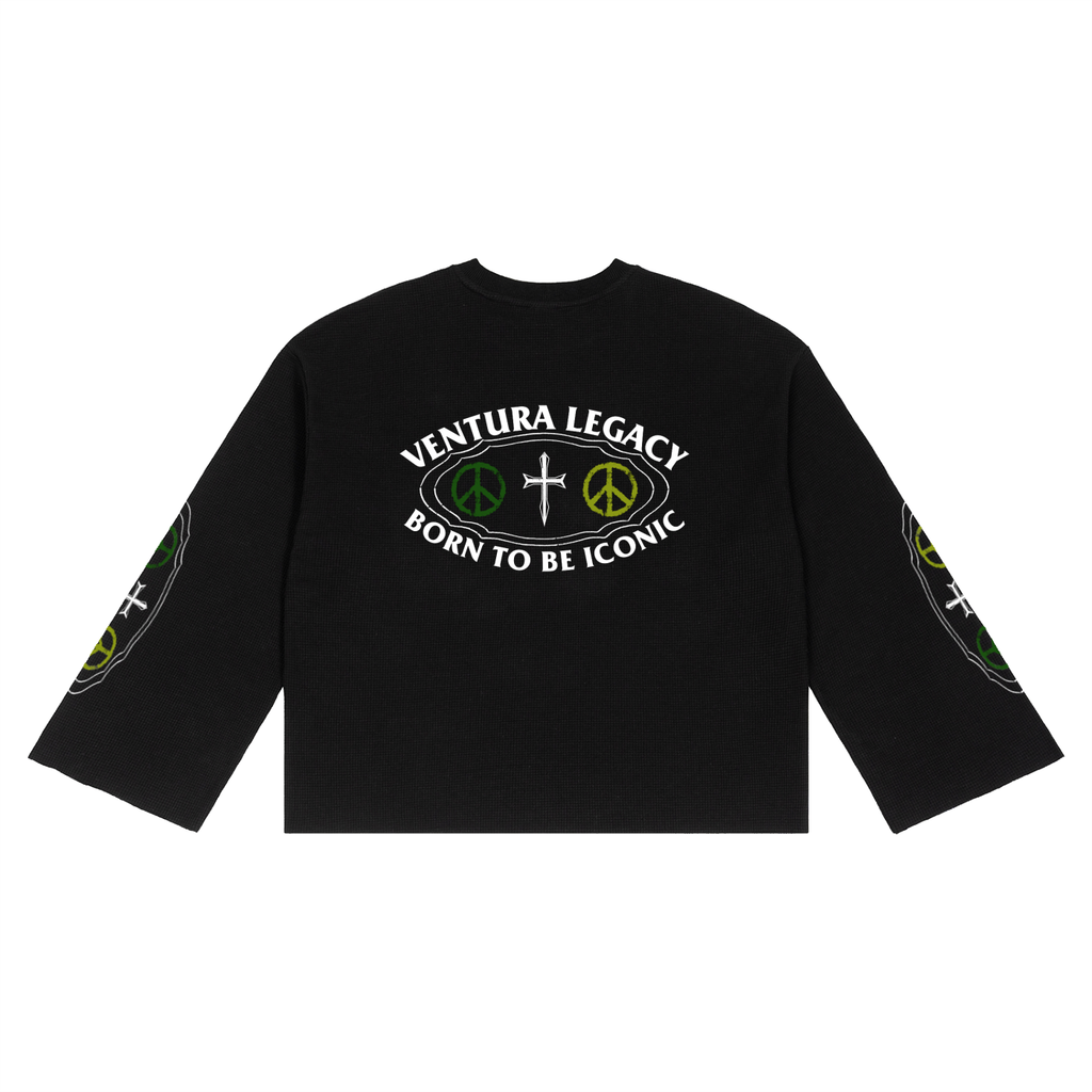 Ventura Legacy Unisex Waffle Raw Edge T-Shirt Freya