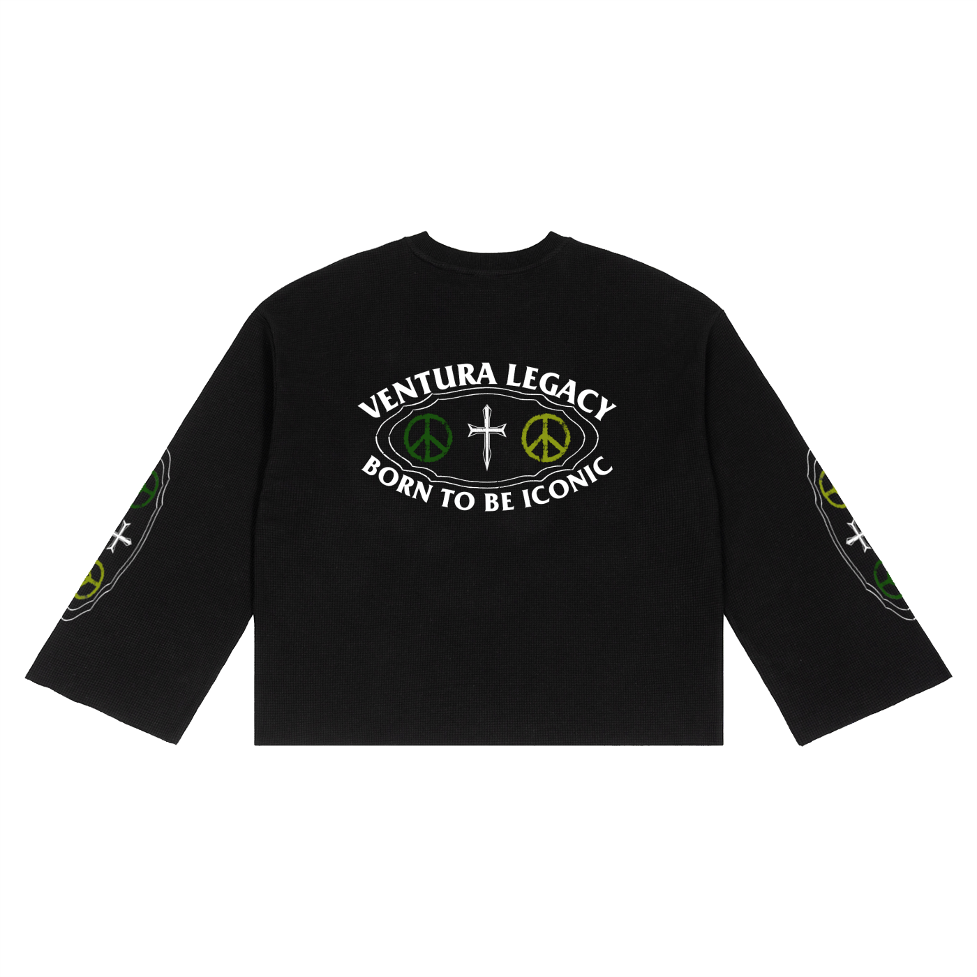 Ventura Legacy Unisex Waffle Raw Edge T-Shirt Freya