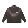 Ventura Legacy | Sun Fade Raw Edge Quarter-Zip Sweatshirt Northmark