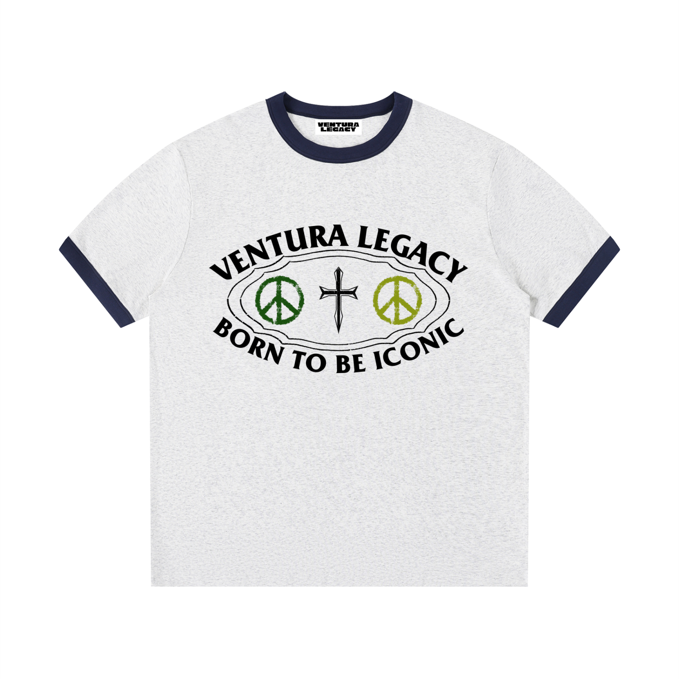 Ventura Legacy | Contrast Edge Ribbed Crewneck T-Shirt Tampa