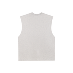 Raw Edge Cotton Tank Top