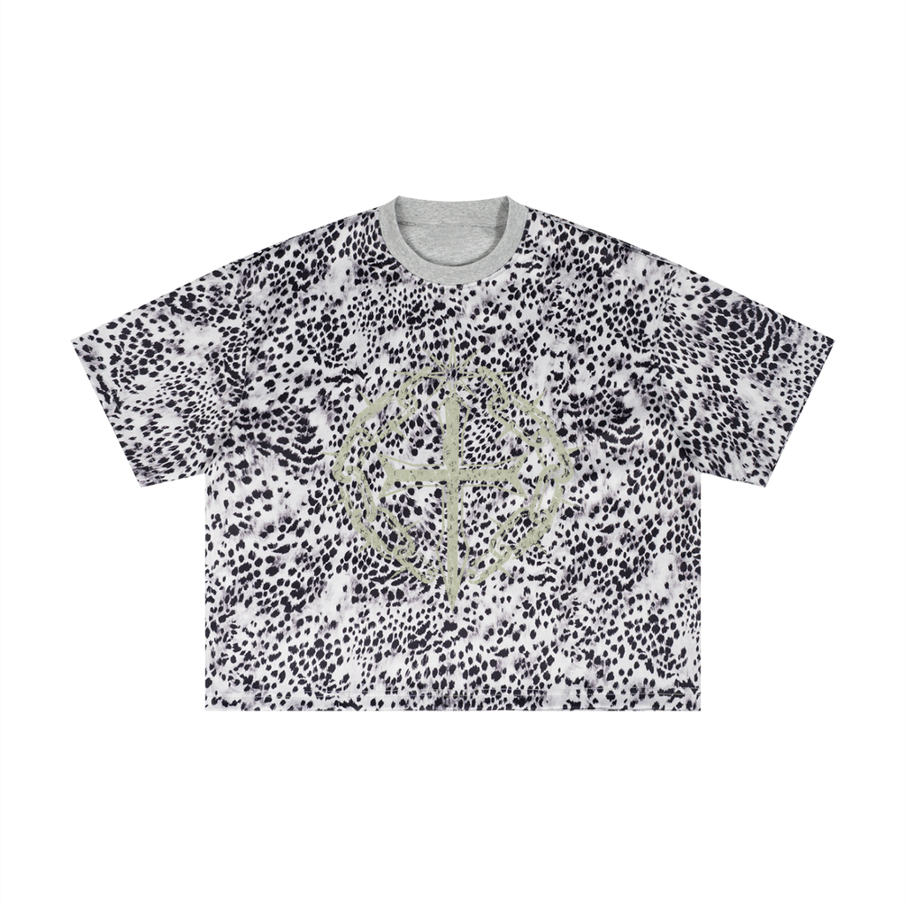 Unisex Leopard Print Boxy T-Shirt