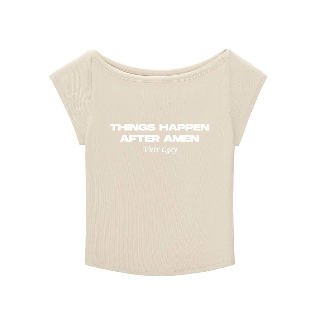 Ventura Legacy | Essential Wide Neck Baby T-shirt Amen