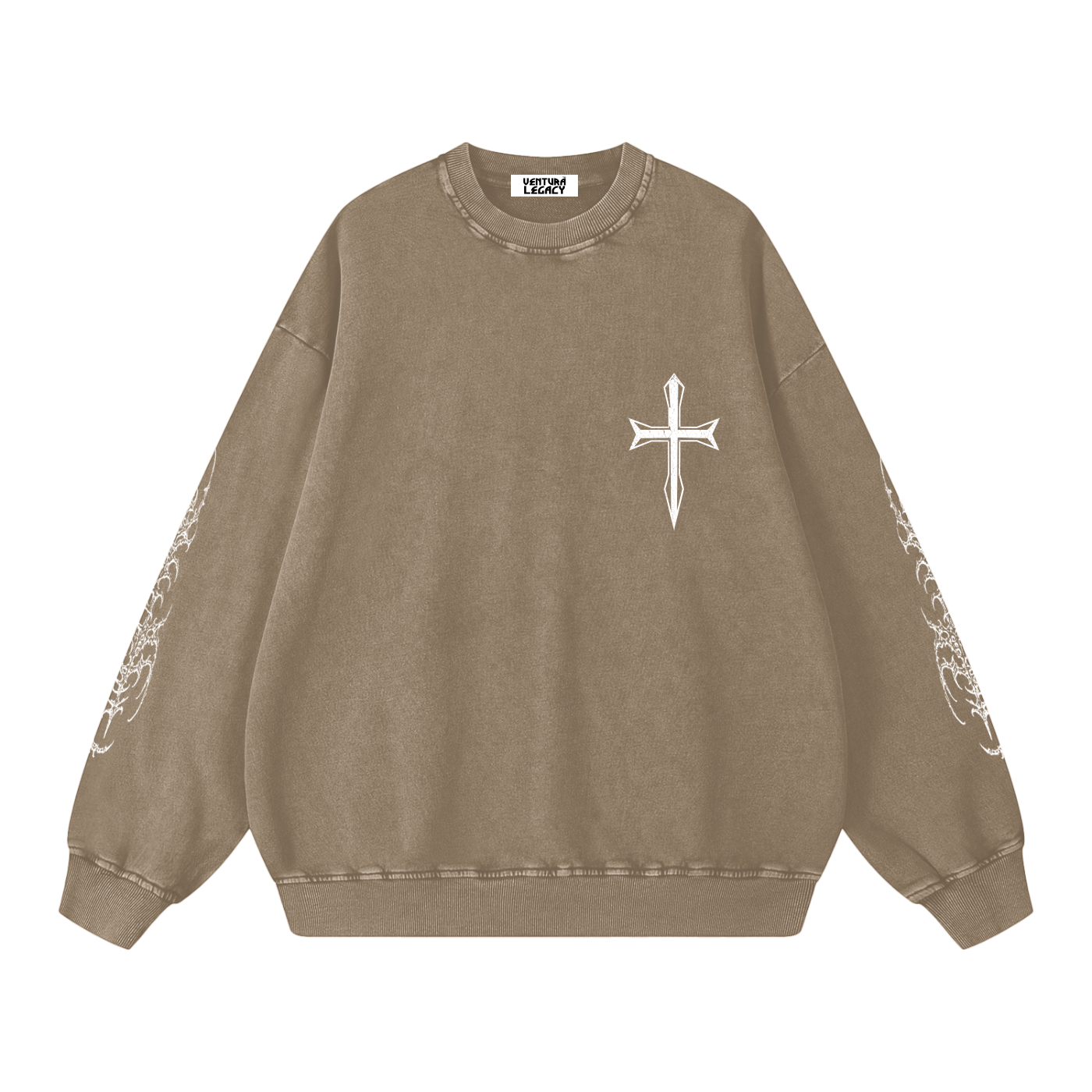 Snow Washed Oversized Sweatshirt