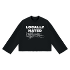 Ventura Legacy | Unisex Mock Neck Raw Edge Boxy Sweatshirt Hated