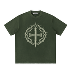 Heavyweight Vintage Washed Frayed T-Shirt