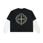 Ventura Legacy | Layered Contrast Sleeve Cotton T-Shirt Northmark