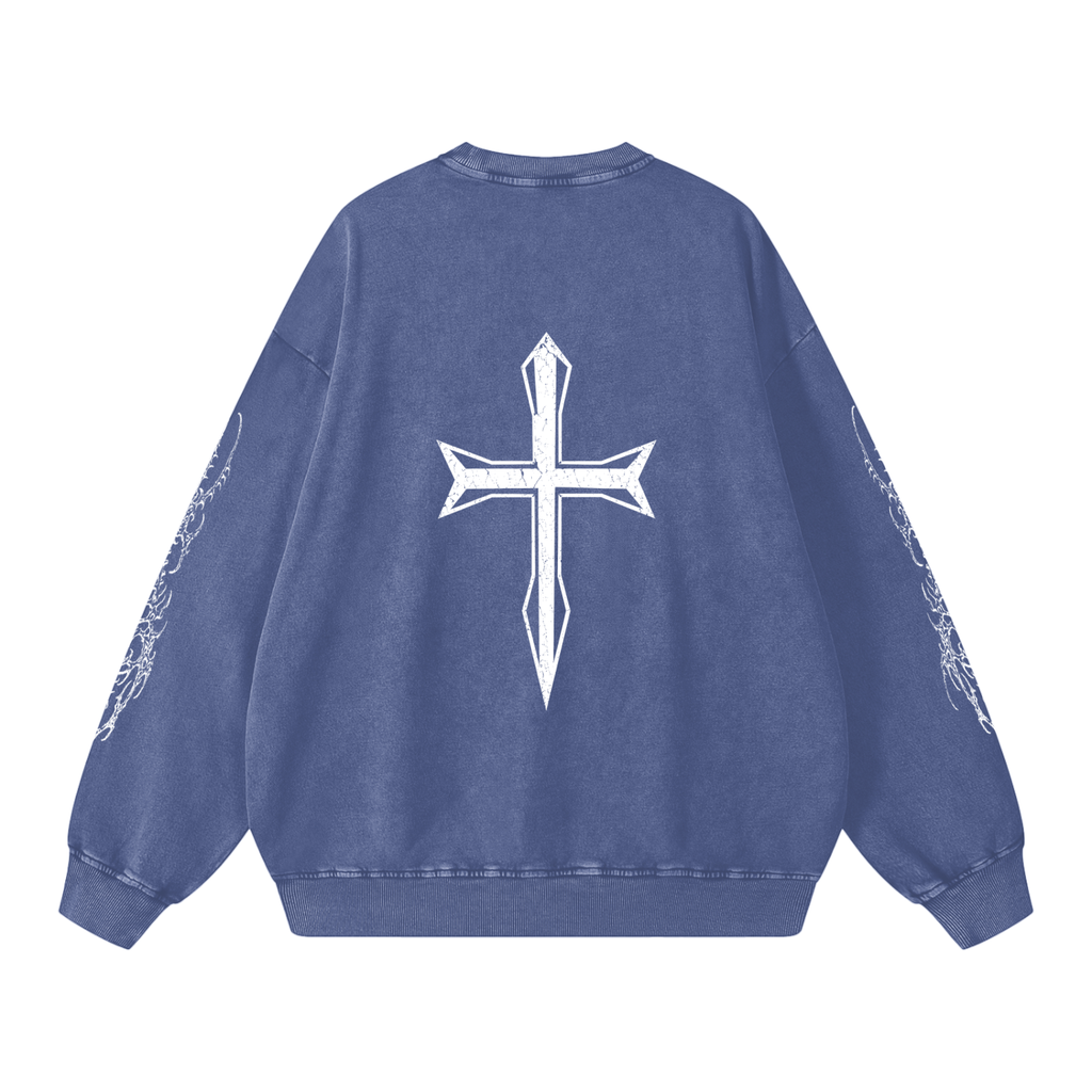 Snow Washed Oversized Sweatshirt