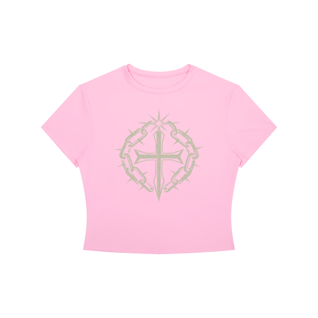 Women's Crewneck Crop T-Shirt