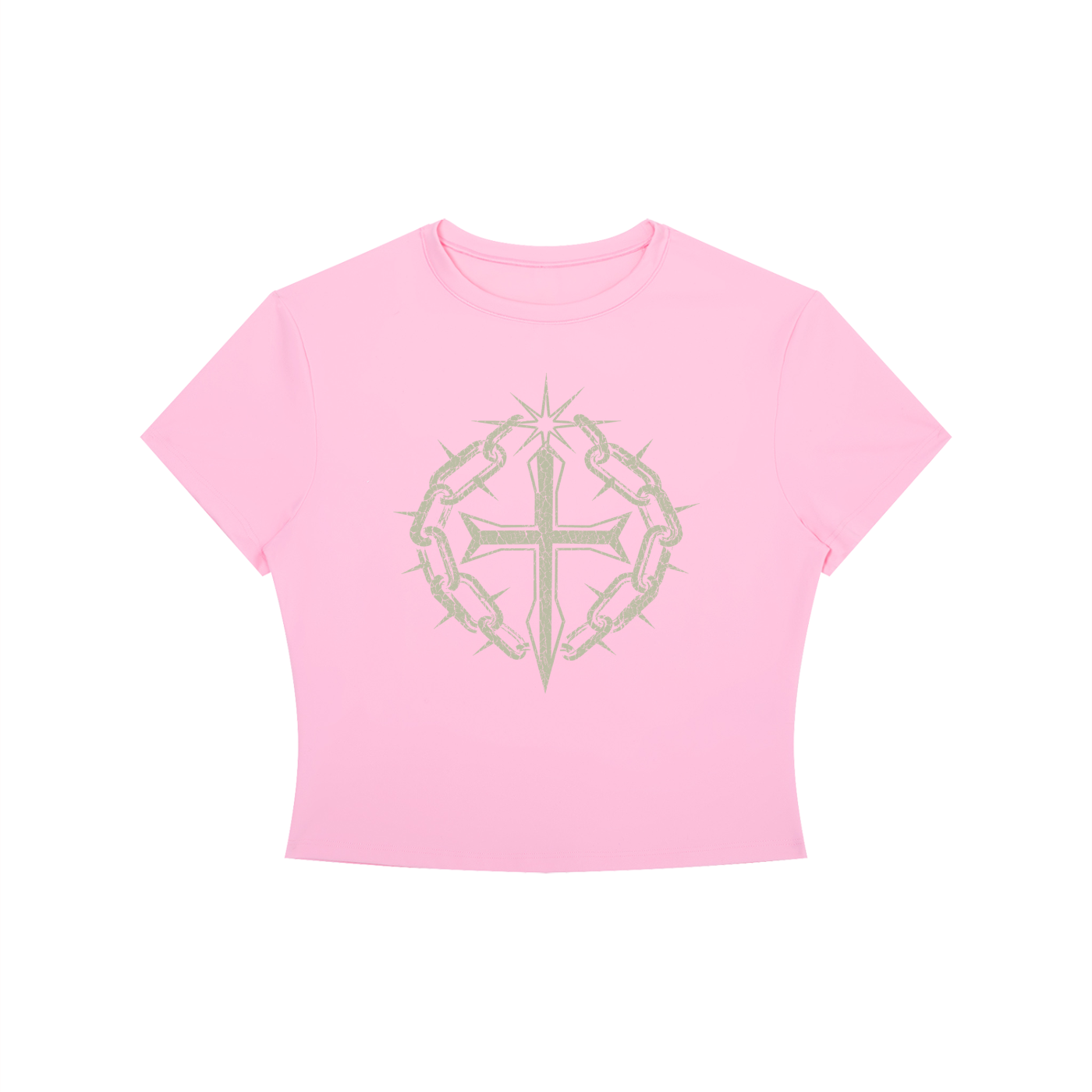 Women's Crewneck Crop T-Shirt