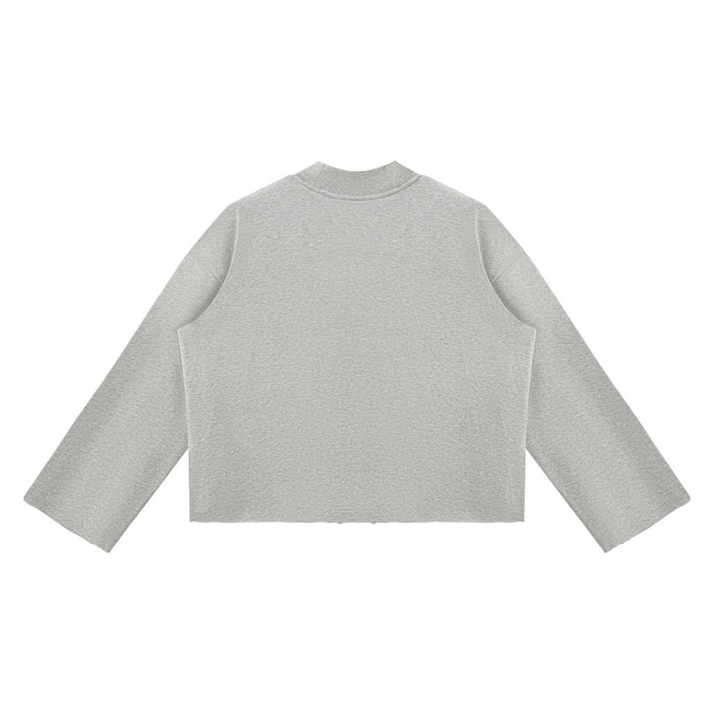 Ventura Legacy | Unisex Mock Neck Raw Edge Boxy Sweatshirt Xebec