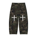 Ventura Legacy | Men’s Camo Barrel Leg Cargo Pants Cross