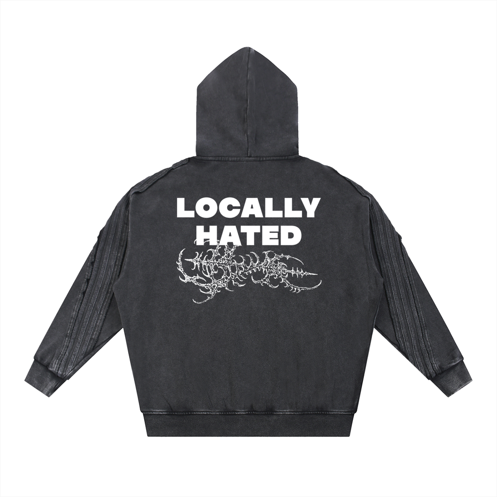Ventura Legacy | Snow Washed Tape Raw Edge Zip Hoodie Northmark