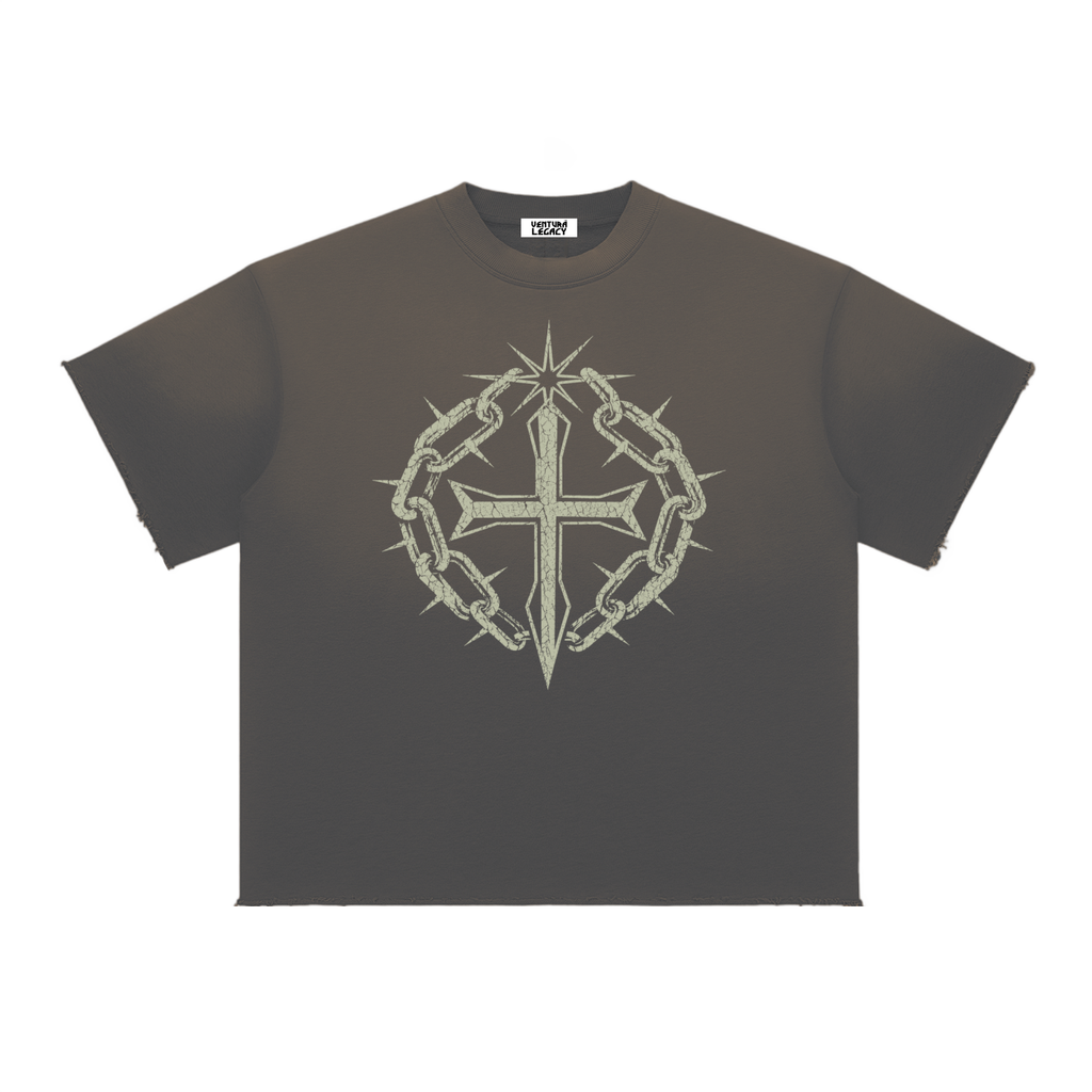 Sun Fade Raw Edge T-Shirt