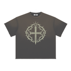 Sun Fade Raw Edge T-Shirt