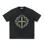 Heavyweight Vintage Washed Frayed T-Shirt