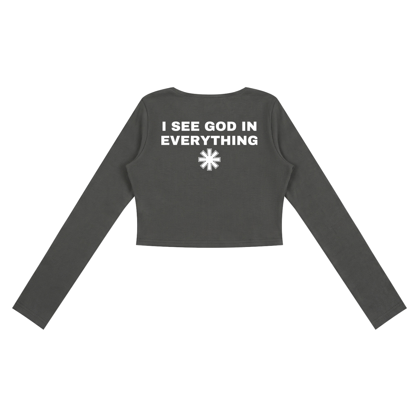 Ventura Legacy | Women's Ruched Long Sleeve Crop T-Shirt I see God