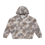 Ventura Legacy | Unisex Vintage Wash Leopard Full Zip Hoodie Cross
