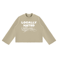 Ventura Legacy | Unisex Mock Neck Raw Edge Boxy Sweatshirt Hated