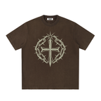 Heavyweight Vintage Washed Frayed T-Shirt