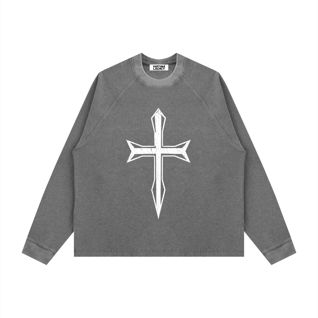 Ventura Legacy | Unisex Vintage Wash Boxy  Waffle Sweatshirt Northmark