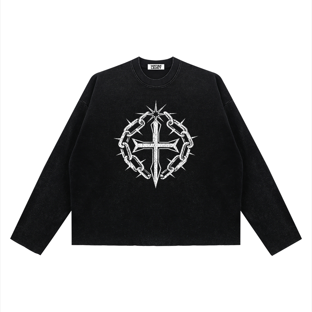 Ventura Legacy | Unisex Vintage Wash Boxy  Waffle Raw Edge T-Shirt Northmark