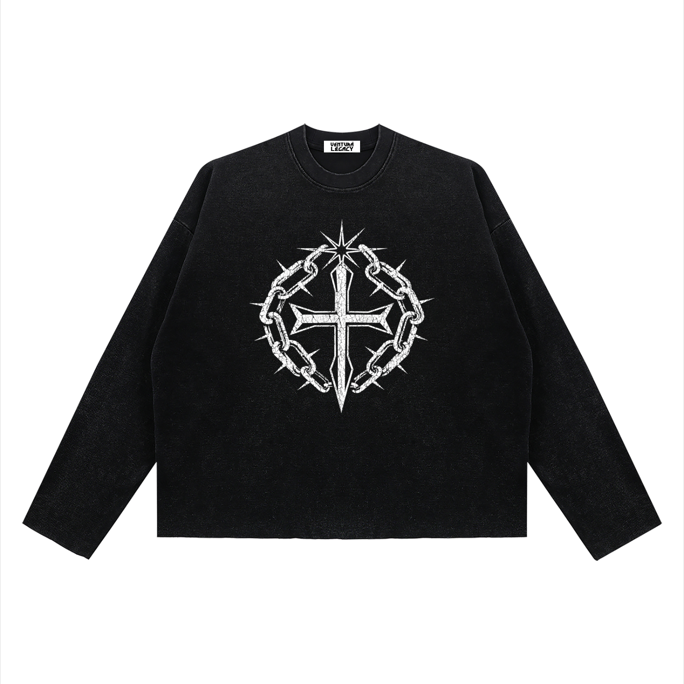Ventura Legacy | Unisex Vintage Wash Boxy  Waffle Raw Edge T-Shirt Northmark
