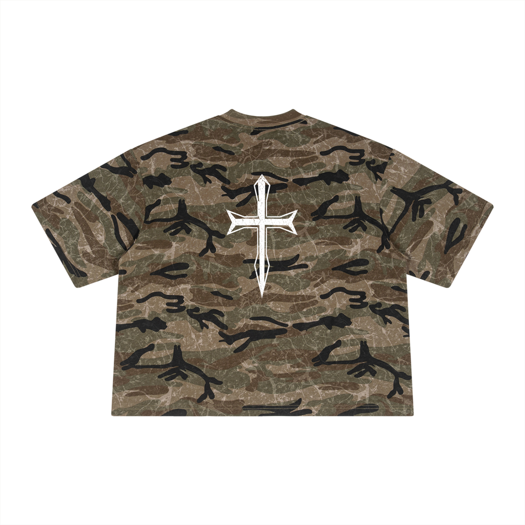 Ventura Legacy | Unisex Boxy Camo Print T-Shirt Hated
