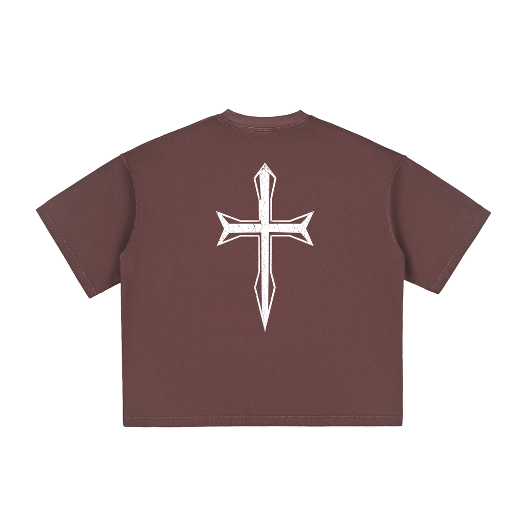 Ventura Legacy |Vintage Washed Boxy T-Shirt Cross