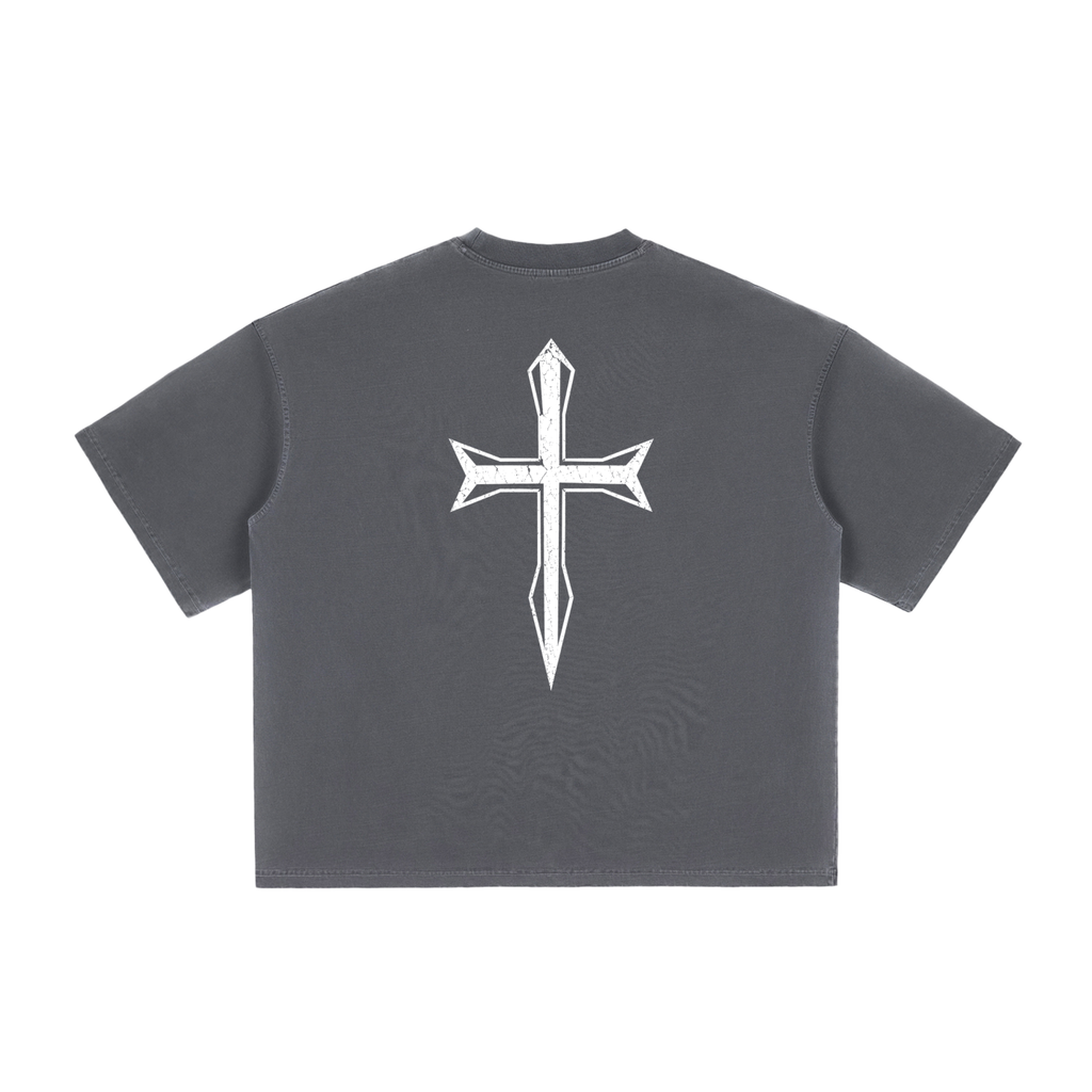 Ventura Legacy |Vintage Washed Boxy T-Shirt Cross