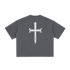 Ventura Legacy |Vintage Washed Boxy T-Shirt Cross