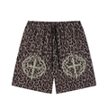Unisex Heavyweight Leopard Drawstring Shorts