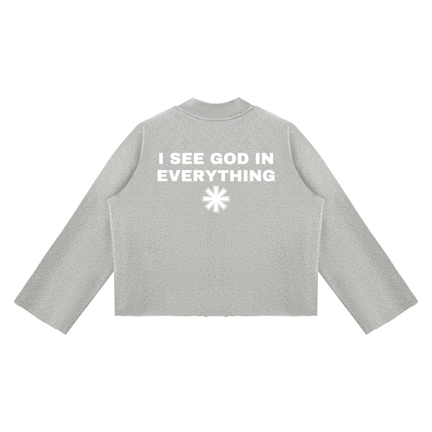 Ventura Legacy | Unisex Mock Neck Raw Edge Boxy Sweatshirt I See God