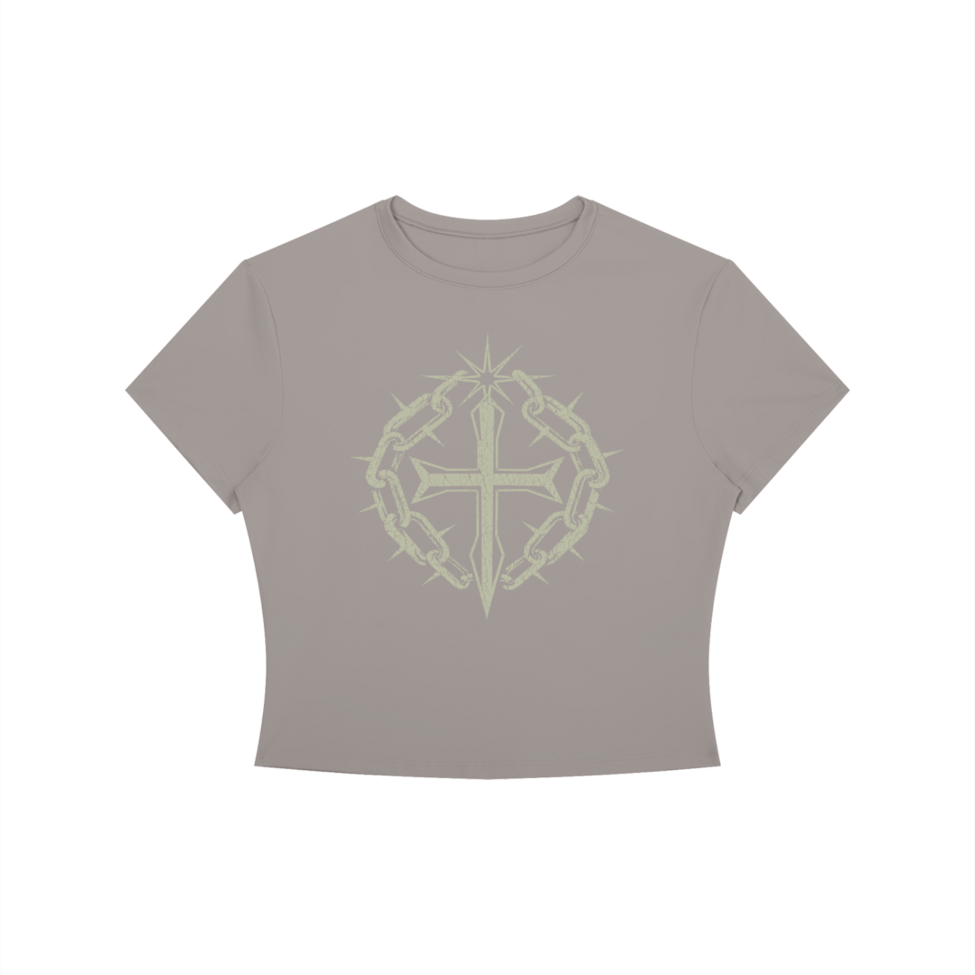 Women's Crewneck Crop T-Shirt