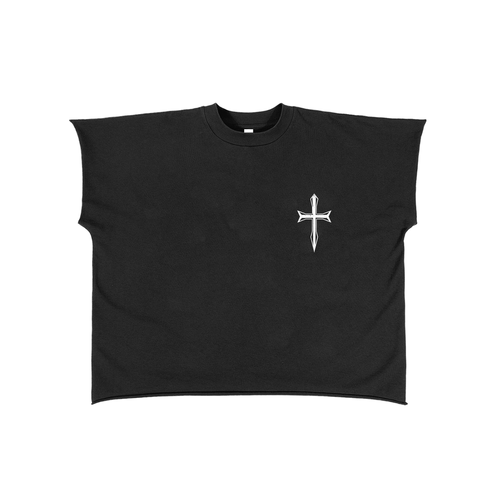 Ventura Legacy | Raw Edge Boxy Non-Shrink T-Shirt Cross