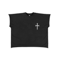 Ventura Legacy | Raw Edge Boxy Non-Shrink T-Shirt Cross