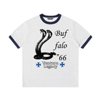 Ventura Legacy | Contrast Edge Ribbed Crewneck T-Shirt Buffalo